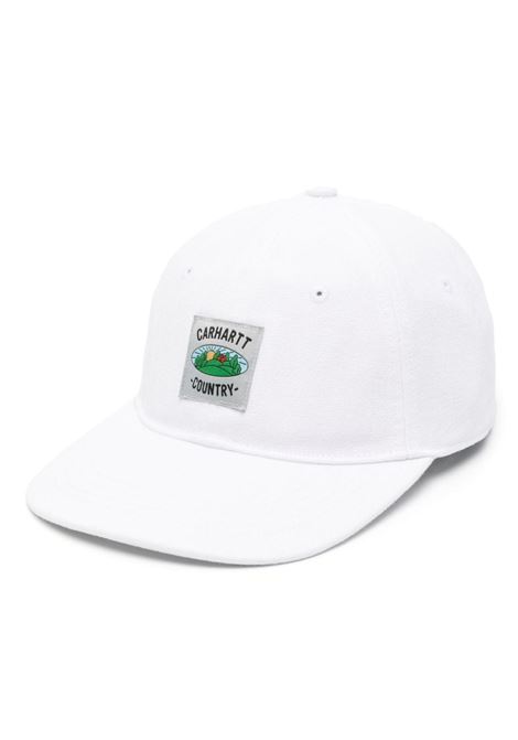 Cappello Field con logo in bianco Carhartt wip - uomo CARHARTT WIP | I03321602XX